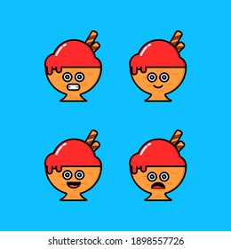 Este doodle es sobre helados con diseño lindo