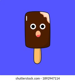 Este es un diseño de doodle con expresión de cara