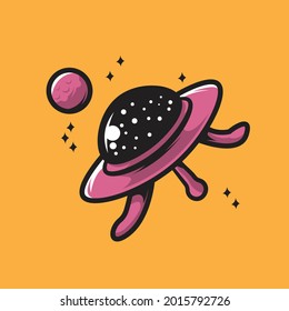 this is a doodle drawing. This image is space-themed. illustrations can be used for printing needs. can be used for book cover designs or children's t-shirt designs.