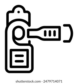 This Door knob icon is suitable for hotel, accommodation, vacation, etc.