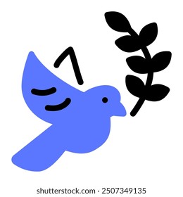 This Dove icon is suitable for Peace Day, etc.