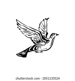 this is dove inspired line art