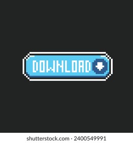 this download icon in pixel art with simple color and black background ,this item good for presentations,stickers, icons, t shirt design,game asset,logo and your project.