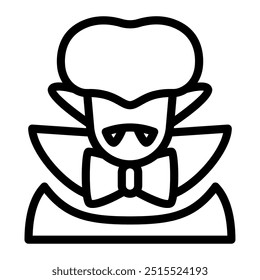Este icono de Drácula es adecuado para el evento de Halloween.