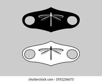 This is the dragonfly design on the mask
