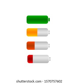 This a drawing Battery level in vector, it is use for web design, vector, icon & symbol.  
