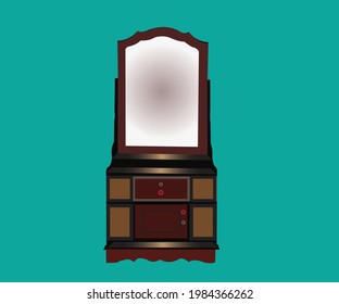 Esta es una mesa de vestir.
Soy madera.