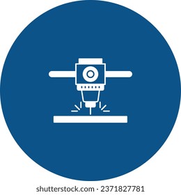 This is drilling cnc Line Vector Icon easily modified with filled and trendy colours combination, you'll find representations of essential icon concepts.

