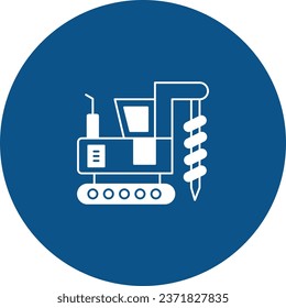 Dies ist Drilling Vehicle Line Vector Icon leicht modifiziert mit gefüllter und trendiger Farbkombination, finden Sie Darstellungen von essenziellen Symbolkonzepten.

