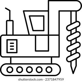 Dies ist Drilling Vehicle Line Vector Icon leicht modifiziert mit gefüllter und trendiger Farbkombination, finden Sie Darstellungen von essenziellen Symbolkonzepten.

