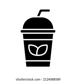 this is a drink-related icon that uses a glyph style