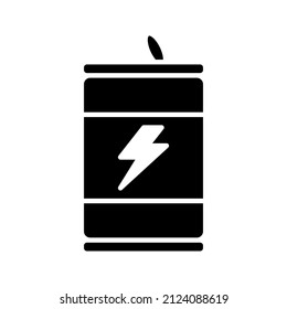 this is a drink-related icon that uses a glyph style