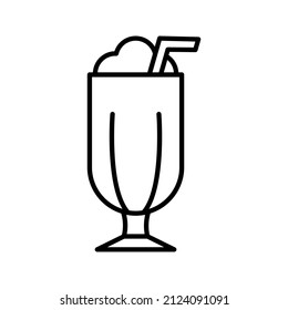 this is a drink-related icon that uses a outline style