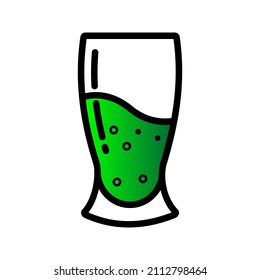 This is a drink-related icon using a filled outline style that can be used for your project purposes