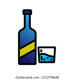 This is a drink-related icon using a filled outline style that can be used for your project purposes