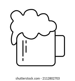 This is a drink-related icon using a simple outline style that can be used for your project purposes
