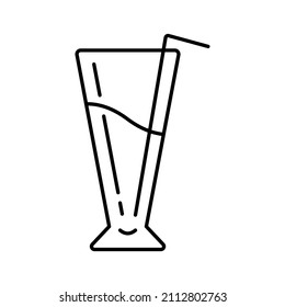 This is a drink-related icon using a simple outline style that can be used for your project purposes