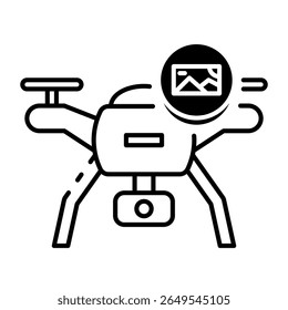 Este ícone de Drone é adequado para Transporte, Viagens e Turismo, etc