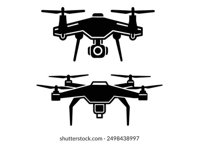 This is drone vector line art work with illustrator.