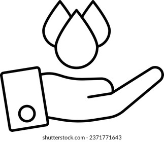 This is Drop on hand Line Vector Icon easily modified with filled and trendy colours combination, you'll find representations of essential icon concepts.

