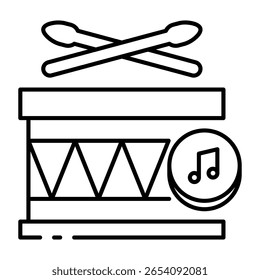 This Drum icon is suitable for Indonesia Independence Day, etc