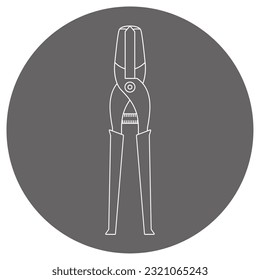 This is a duct nipper illustration.