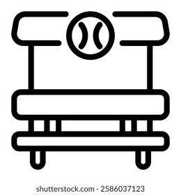 This Dugout Bench icon is suitable for Baseball Sport