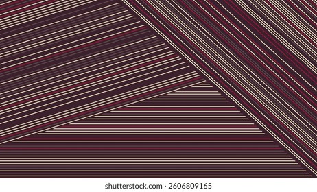 This dynamic pattern showcases bold diagonal stripes in deep burgundy and cream. The interplay of colors and lines adds a modern flair, ideal for contemporary design projects.