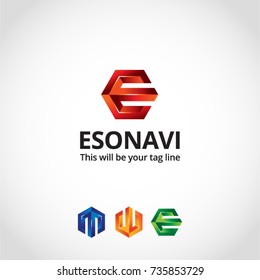 This is a E letter logo used for many purposes.