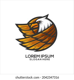 this is eagle illustration logo
