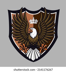 This is an Eagle shield vector illustration