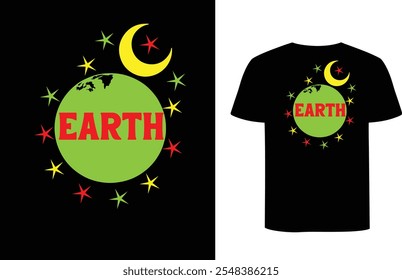 This is earth t-shirt design, we live in earth, we are celebrating this day .