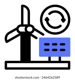 This Eco Energy icon is suitable for Eco friendly consumption, Ecology, and Renewable Energy