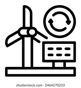 This Eco energy icon is suitable for Eco friendly consumption, Ecology, and Renewable Energy