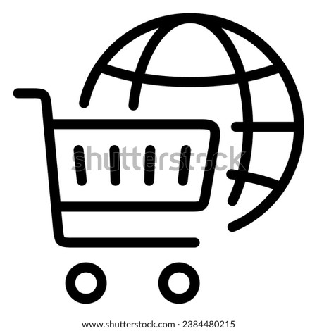 This Ecommerce icon is suitable for shopping, ecommerce, supermarket and business