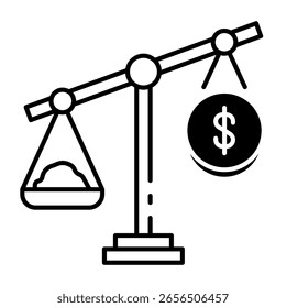 Este ícone de instabilidade econômica é adequado para a Crise Alimentar Mundial, Banco de Alimentos, etc.