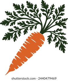 This is a editable eps file . Carrot in color stock illustration