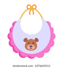 This editable flat icon of bib is available for premium download 