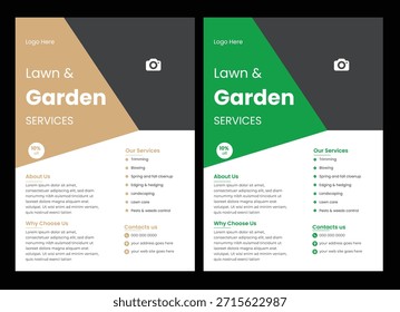 This editable social media flyer template enhances your garden services' online presence. It is perfect for promoting landscaping lawn care garden or landscaping service flyer template leaflet, poster, advertise, reports, brochure cover design And flyer Template, poster, advertise, reports, brochure cover design