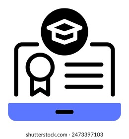 This E-Learning icon is suitable for digital nomad, freelancer, working at home, etc.