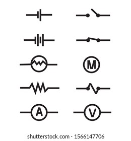 This is an electrical symbol, black and white color. 
