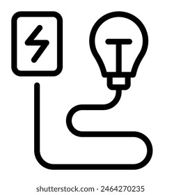 Este icono de la electricidad es conveniente para el consumo respetuoso del medio ambiente, la ecología, y la energía renovable