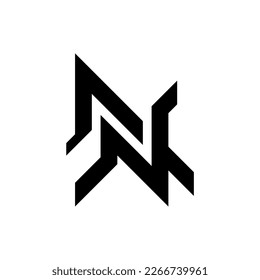 This is an elegant and bold letter N and number 7 combination logo