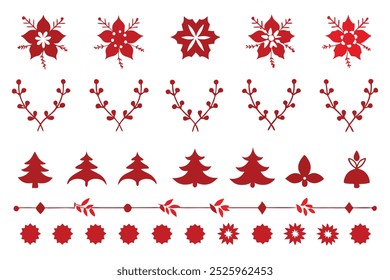 This elegant floral Christmas border design showcases intricate floral patterns, perfect for holiday cards, festive decorations, and seasonal digital templates. Ideal for creative prints and projects.
