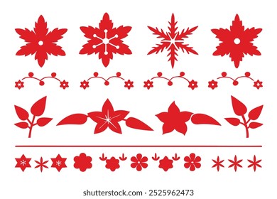 This elegant floral Christmas border design showcases intricate floral patterns, perfect for holiday cards, festive decorations, and seasonal digital templates. Ideal for creative prints and projects.