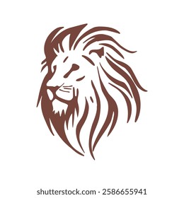 This elegant lion silhouette represents strength, courage and leadership, making it the perfect symbol for a brand that upholds the values ​​of excellence and steadfastness