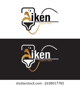 This elegant minimalist logo integrates a horse head, water drop, and medical cross into a unified symbol of care and vitality. Designed with simplicity and clarity, black and white background