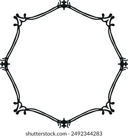 This elegant ornate frame with intricate scrollwork is the perfect addition to any object. Crafted with attention to detail, this frame exudes sophistication and timeless beauty.