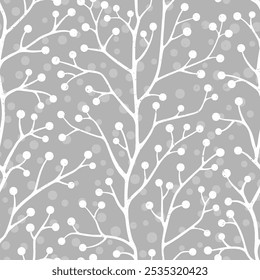 This elegant seamless pattern is perfect for textiles, wallpapers, holiday cards, and various seasonal projects.