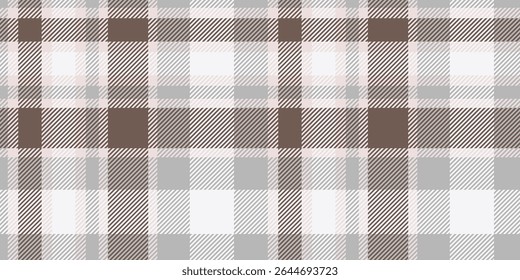 Este elegante padrão de tartan xadrez combina tons de cinza e marrom com linhas suaves, ideal para modernos, desenhos minimalistas e aplicações versáteis.